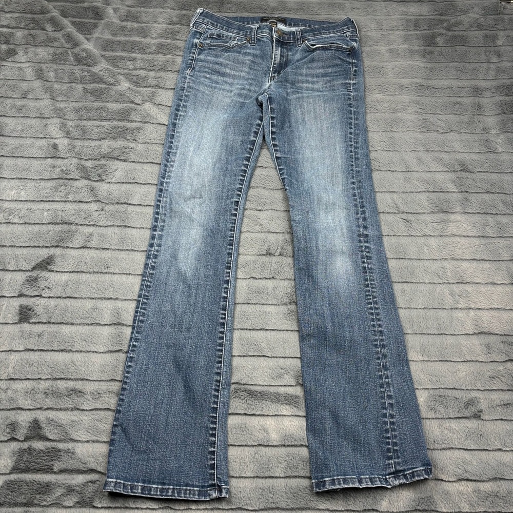 Banana Republic Slim Bootcut Jeans Womens 27/4R Medium Wash Denim 11590